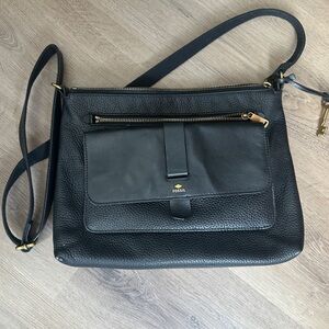Fossil Black Leather Bag